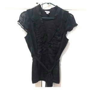 Worthington Medium Cap Sleeve Blouse